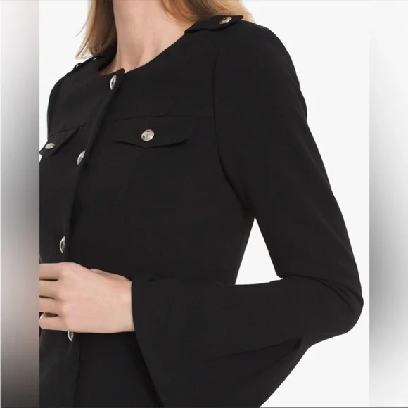 ⭐️NEW⭐️White House Black Market (WHBM) Peplum Bell Sleeve Jacket - Picture 2 of 8